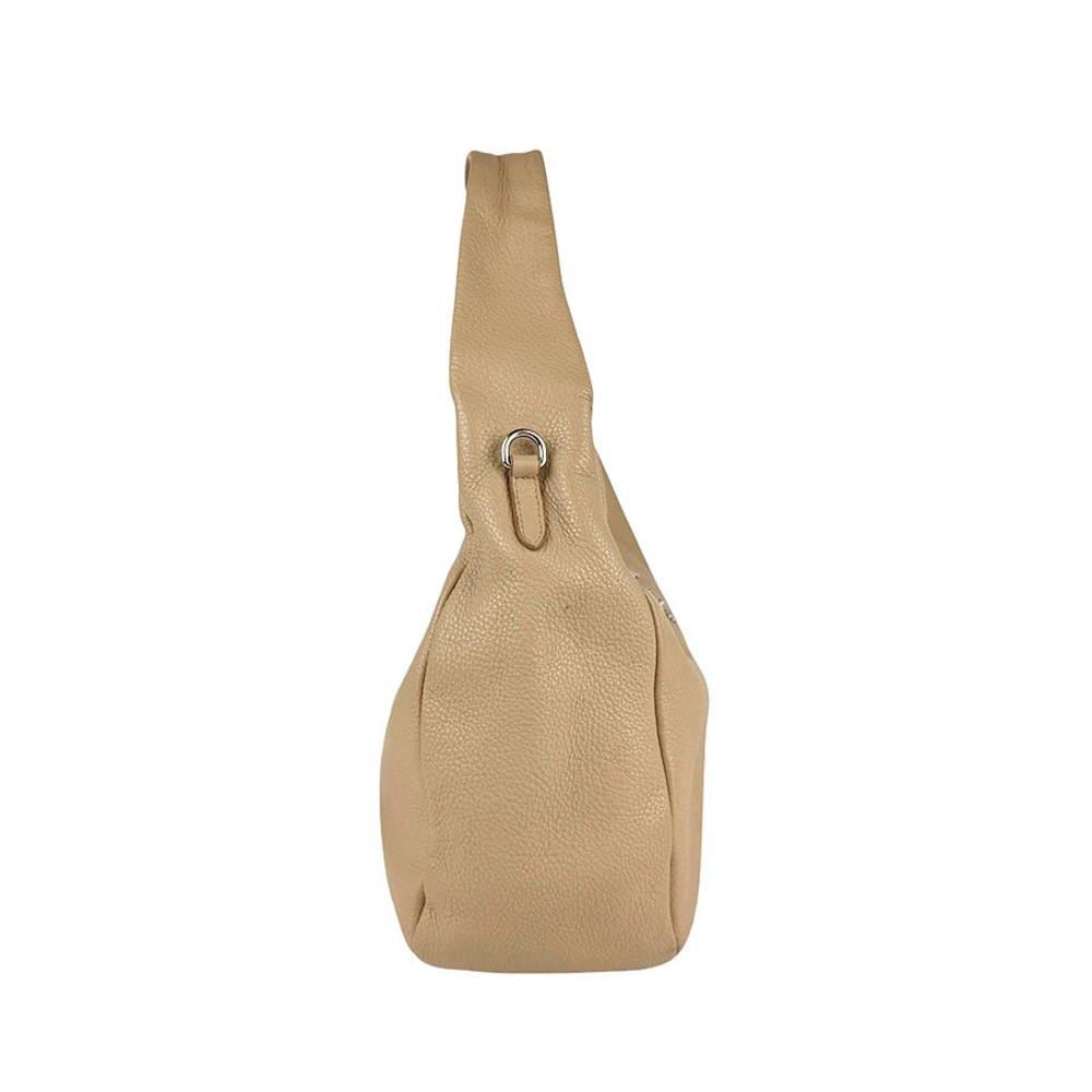 Prada handbag Beige leather Pink textured hobo Vitello Daino